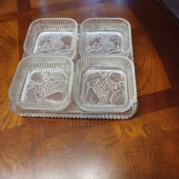Vintage Indiana glass fruit print, Beautiful Set. - Picture 3 of 3